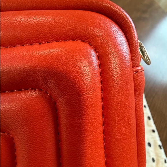 Clare V Bright Poppy Channel Quilted Lucie Crossbody - Picture 8 of 11